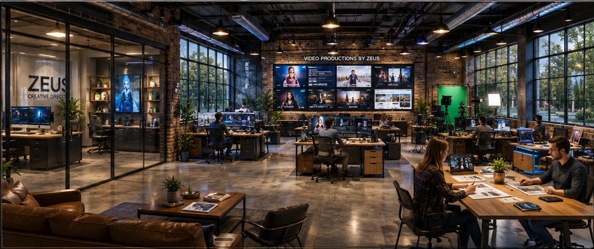 AI office workstation for Video Productions by Zeus